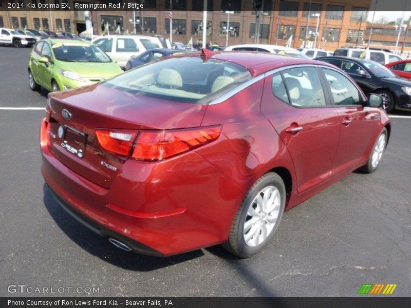 Remington Red / Beige 2014 Kia Optima EX