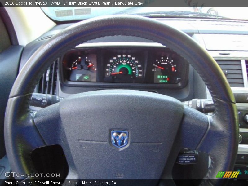 Brilliant Black Crystal Pearl / Dark Slate Gray 2010 Dodge Journey SXT AWD