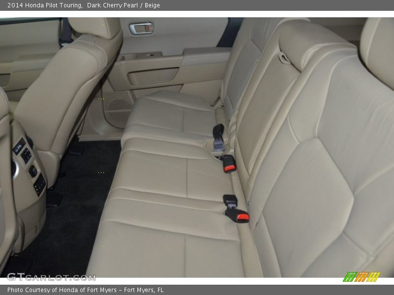 Dark Cherry Pearl / Beige 2014 Honda Pilot Touring