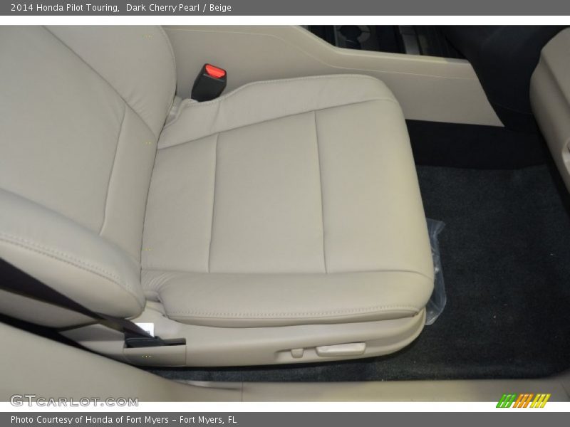 Dark Cherry Pearl / Beige 2014 Honda Pilot Touring