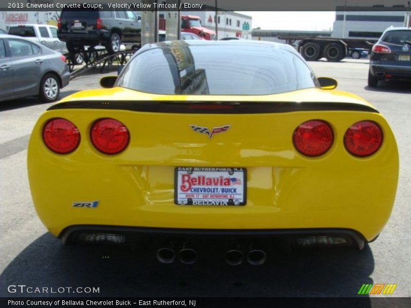 Velocity Yellow Tintcoat / Ebony 2013 Chevrolet Corvette Coupe