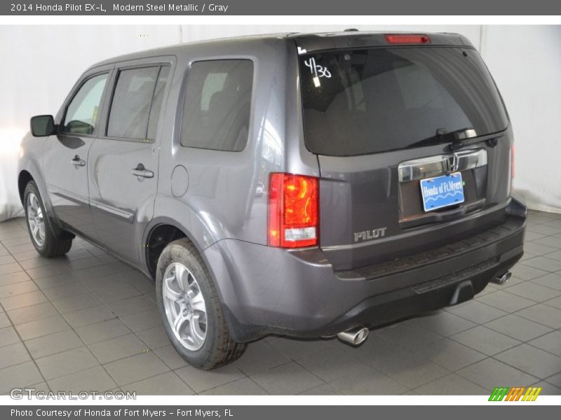 Modern Steel Metallic / Gray 2014 Honda Pilot EX-L