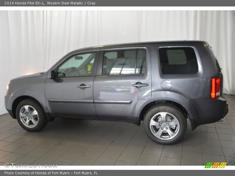 Modern Steel Metallic / Gray 2014 Honda Pilot EX-L