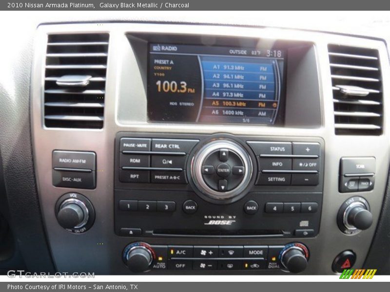 Galaxy Black Metallic / Charcoal 2010 Nissan Armada Platinum