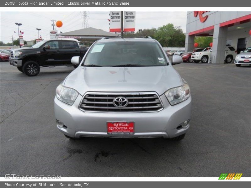 Classic Silver Metallic / Sand Beige 2008 Toyota Highlander Limited