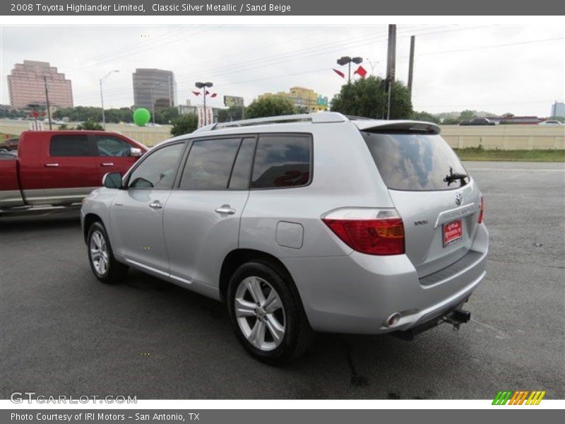 Classic Silver Metallic / Sand Beige 2008 Toyota Highlander Limited
