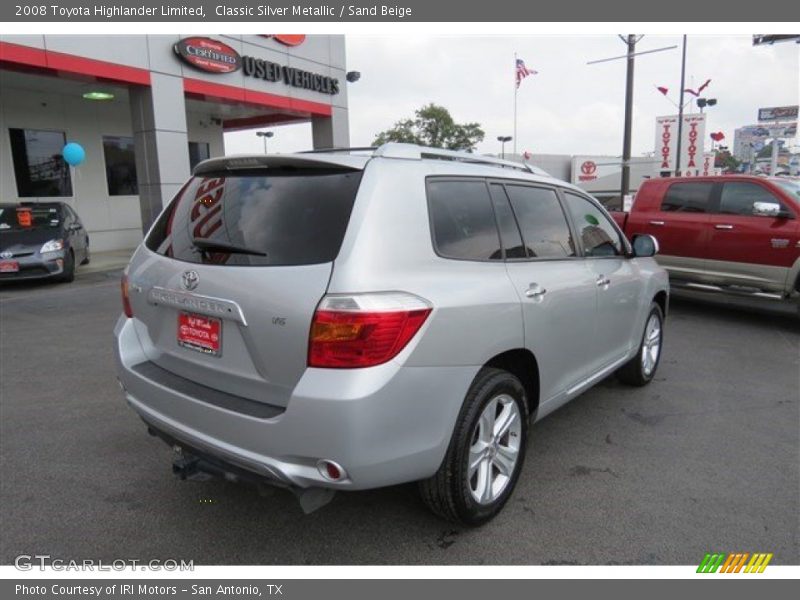 Classic Silver Metallic / Sand Beige 2008 Toyota Highlander Limited
