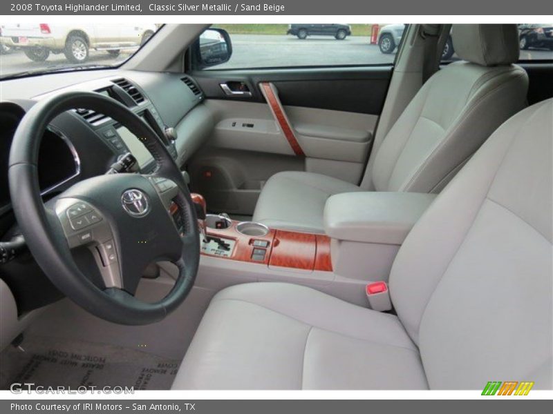 Classic Silver Metallic / Sand Beige 2008 Toyota Highlander Limited