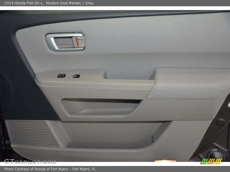 Modern Steel Metallic / Gray 2014 Honda Pilot EX-L