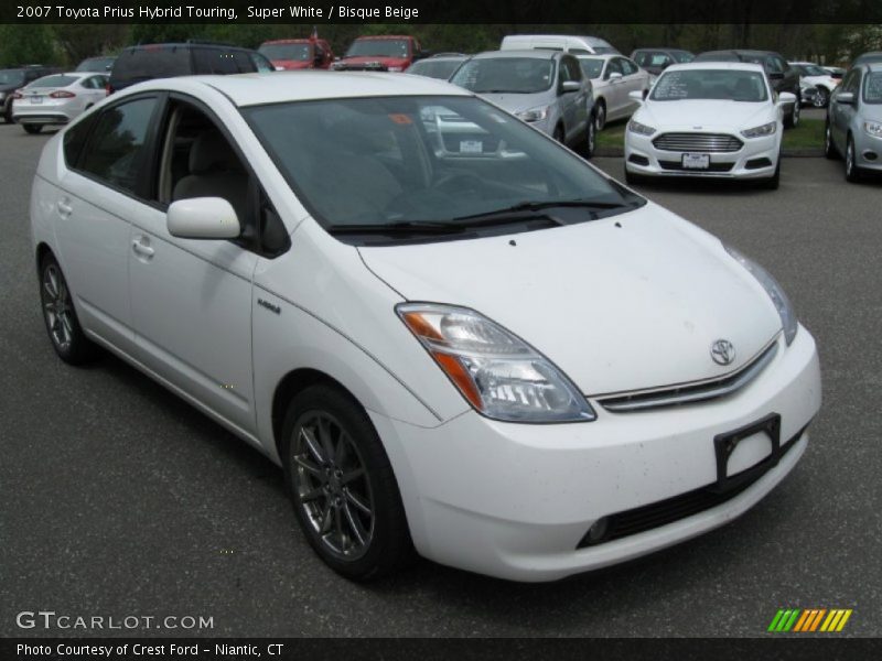 Super White / Bisque Beige 2007 Toyota Prius Hybrid Touring