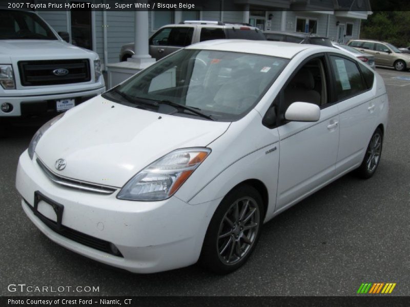 Super White / Bisque Beige 2007 Toyota Prius Hybrid Touring
