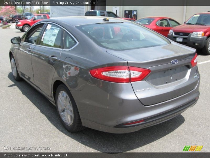 Sterling Gray / Charcoal Black 2014 Ford Fusion SE EcoBoost