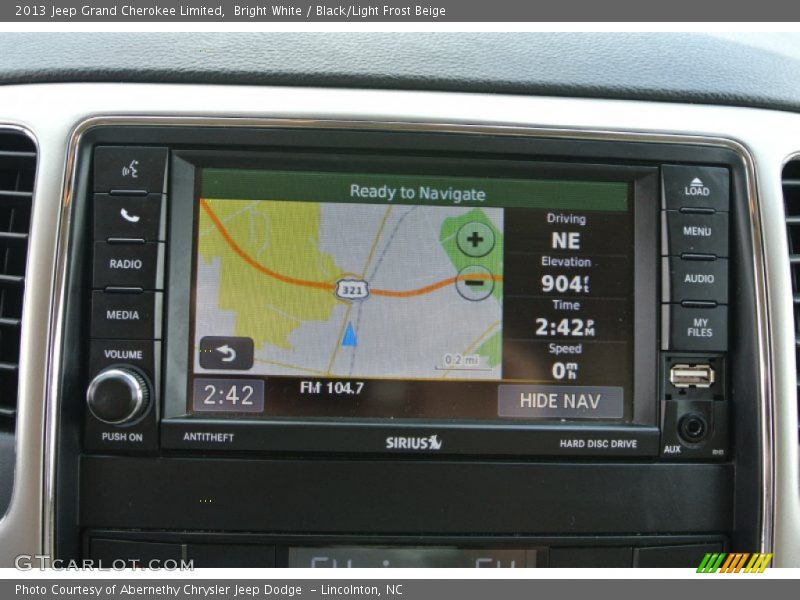 Bright White / Black/Light Frost Beige 2013 Jeep Grand Cherokee Limited