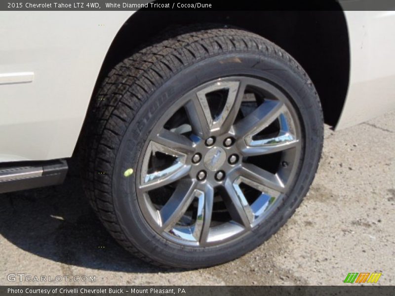 White Diamond Tricoat / Cocoa/Dune 2015 Chevrolet Tahoe LTZ 4WD