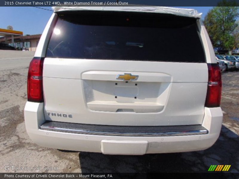White Diamond Tricoat / Cocoa/Dune 2015 Chevrolet Tahoe LTZ 4WD