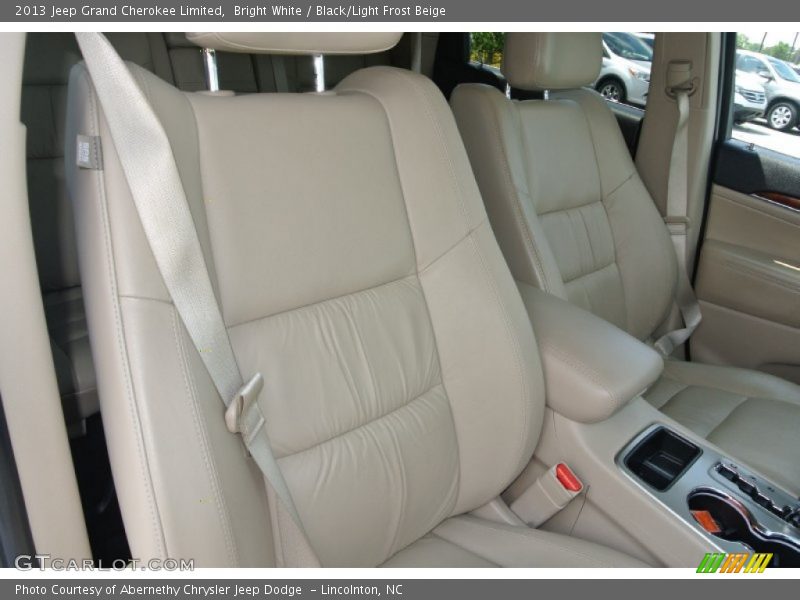 Bright White / Black/Light Frost Beige 2013 Jeep Grand Cherokee Limited