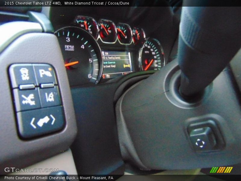 White Diamond Tricoat / Cocoa/Dune 2015 Chevrolet Tahoe LTZ 4WD