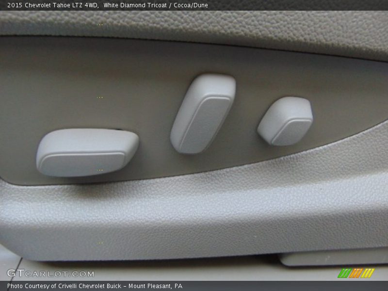 White Diamond Tricoat / Cocoa/Dune 2015 Chevrolet Tahoe LTZ 4WD