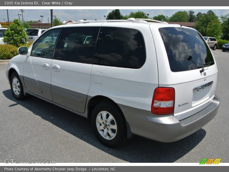 Clear White / Gray 2005 Kia Sedona EX