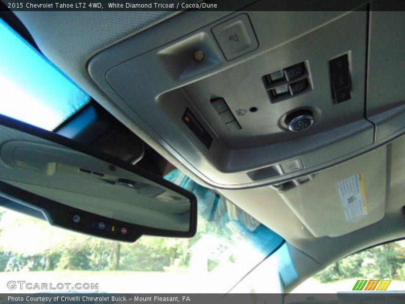 White Diamond Tricoat / Cocoa/Dune 2015 Chevrolet Tahoe LTZ 4WD