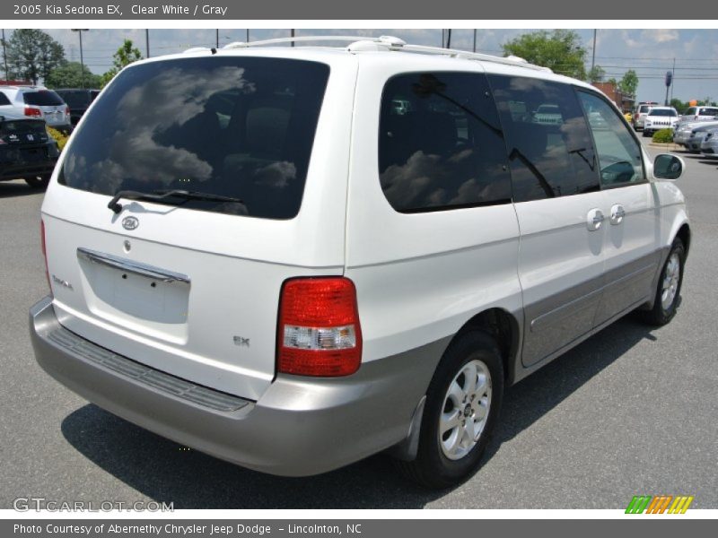Clear White / Gray 2005 Kia Sedona EX