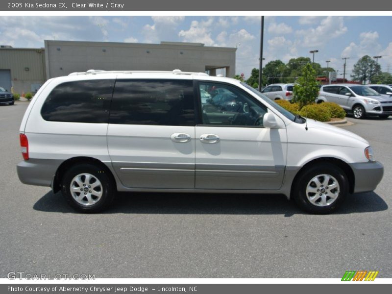 Clear White / Gray 2005 Kia Sedona EX