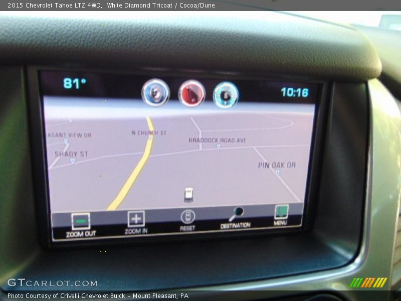 White Diamond Tricoat / Cocoa/Dune 2015 Chevrolet Tahoe LTZ 4WD
