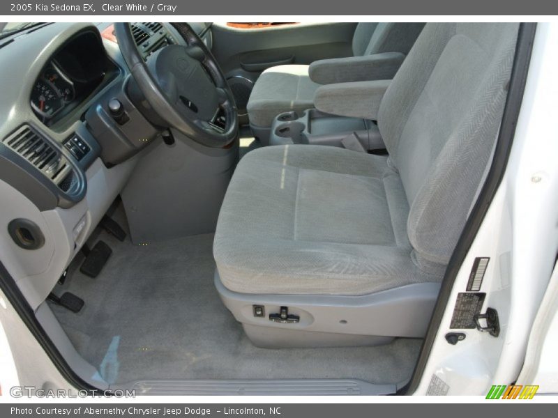 Clear White / Gray 2005 Kia Sedona EX