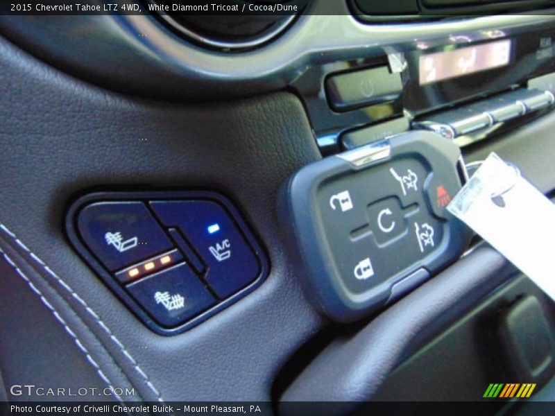 White Diamond Tricoat / Cocoa/Dune 2015 Chevrolet Tahoe LTZ 4WD