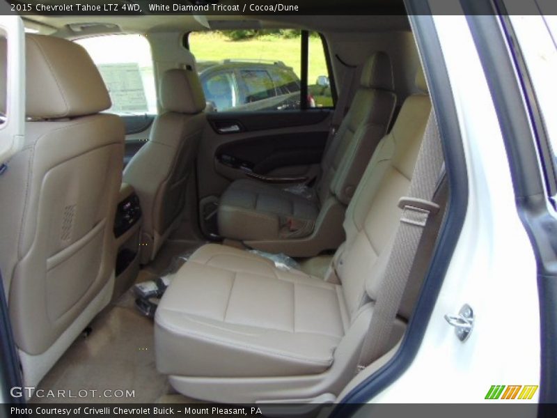 White Diamond Tricoat / Cocoa/Dune 2015 Chevrolet Tahoe LTZ 4WD