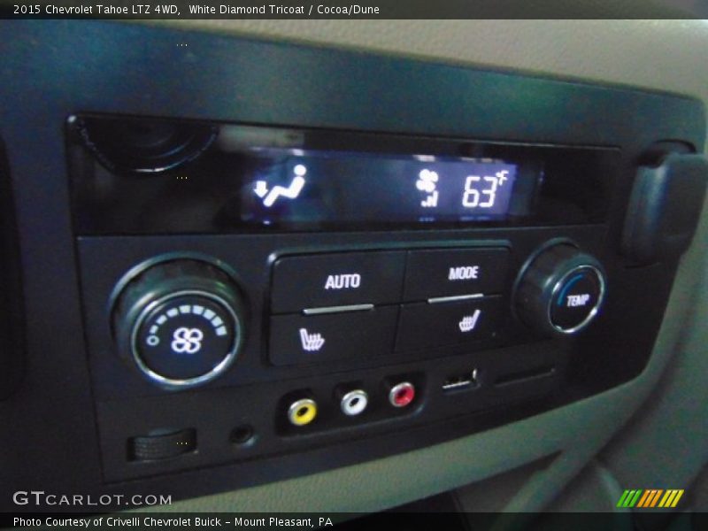 White Diamond Tricoat / Cocoa/Dune 2015 Chevrolet Tahoe LTZ 4WD