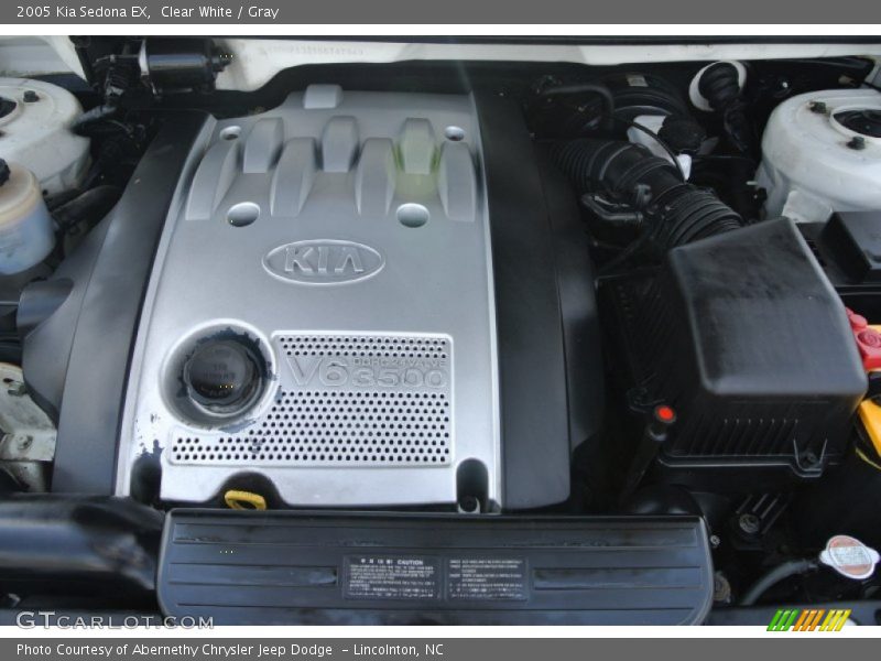 Clear White / Gray 2005 Kia Sedona EX
