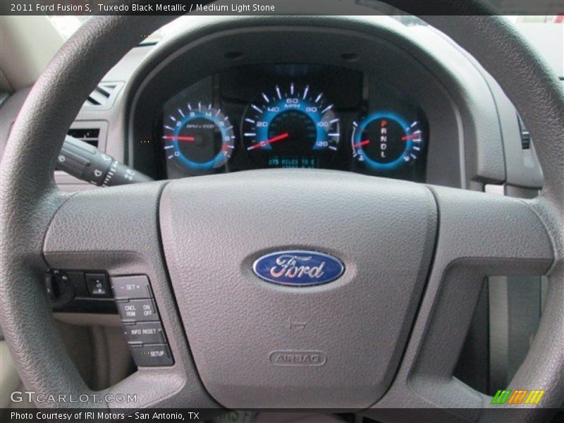Tuxedo Black Metallic / Medium Light Stone 2011 Ford Fusion S