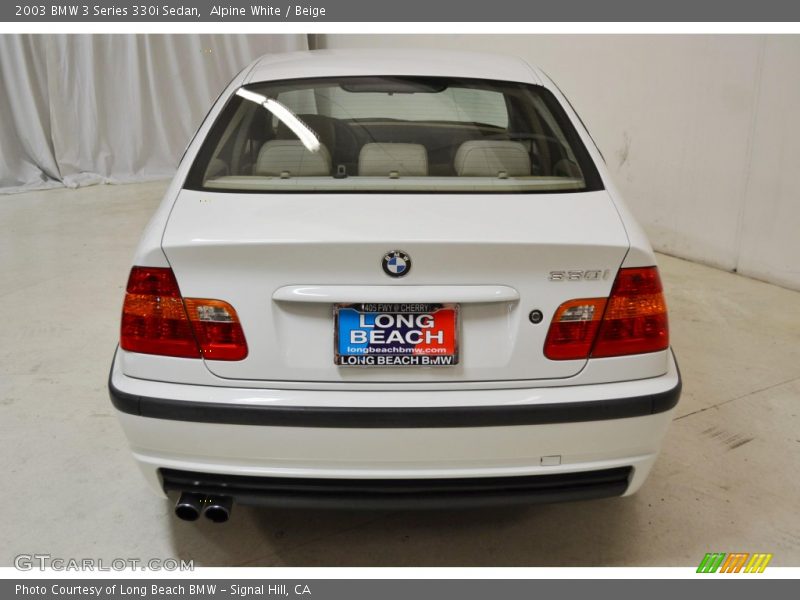 Alpine White / Beige 2003 BMW 3 Series 330i Sedan