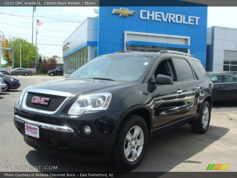 Carbon Black Metallic / Ebony 2012 GMC Acadia SL
