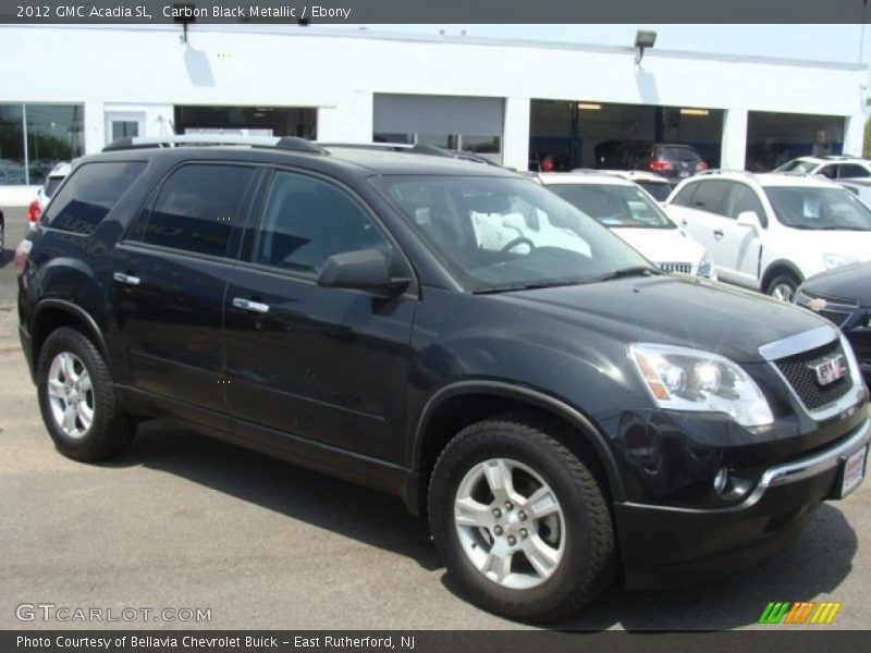 Carbon Black Metallic / Ebony 2012 GMC Acadia SL
