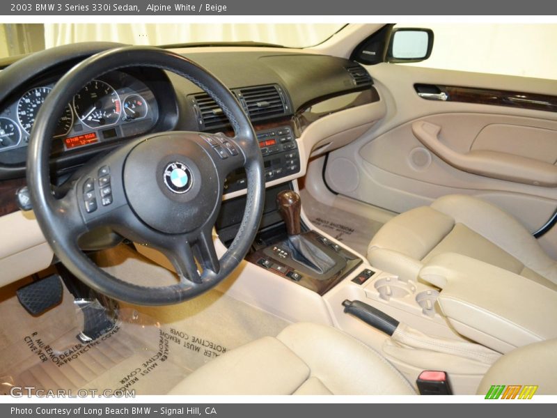 Alpine White / Beige 2003 BMW 3 Series 330i Sedan