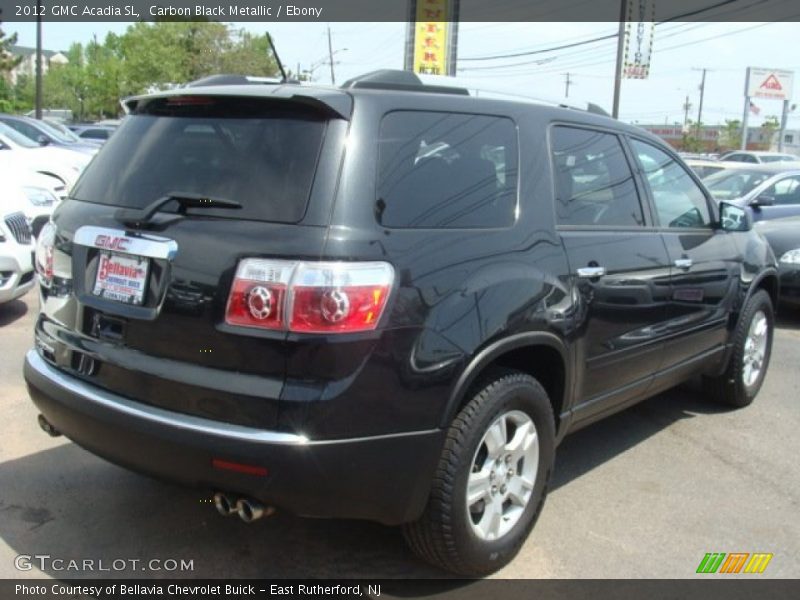 Carbon Black Metallic / Ebony 2012 GMC Acadia SL