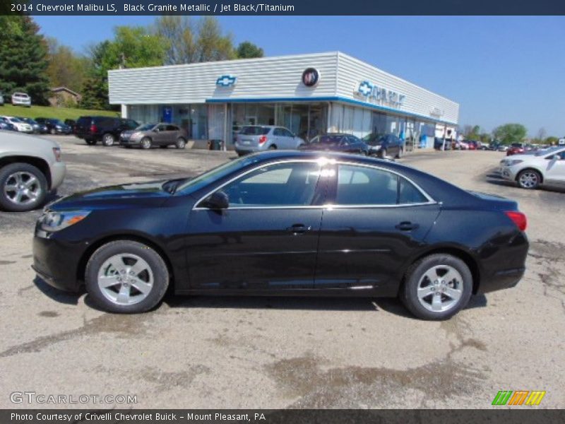 Black Granite Metallic / Jet Black/Titanium 2014 Chevrolet Malibu LS