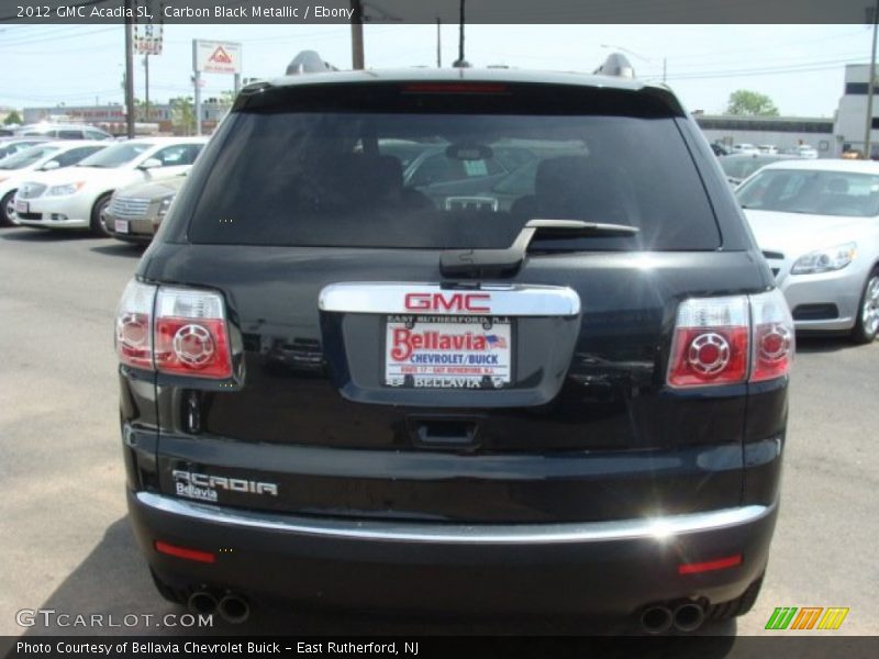 Carbon Black Metallic / Ebony 2012 GMC Acadia SL