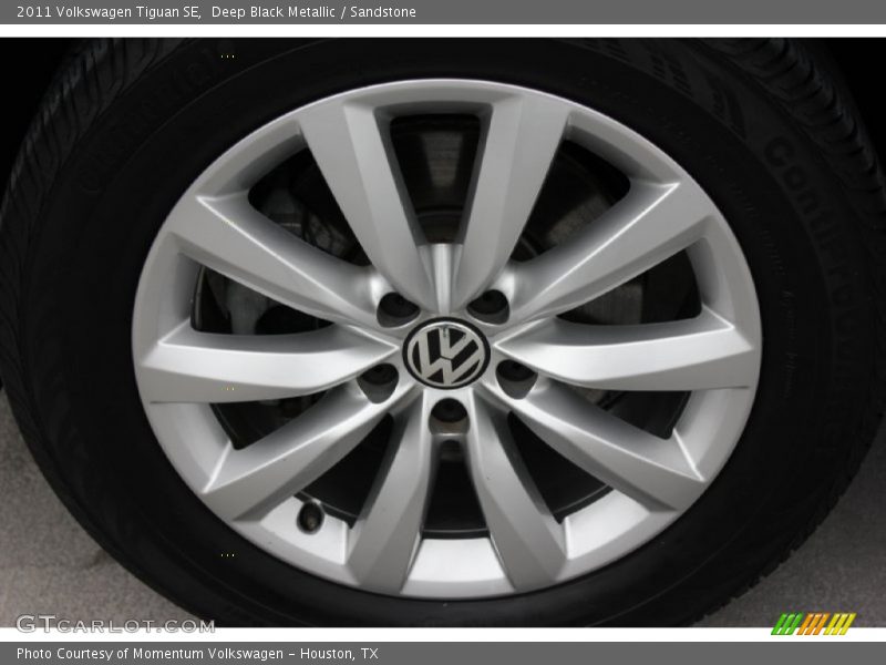 Deep Black Metallic / Sandstone 2011 Volkswagen Tiguan SE