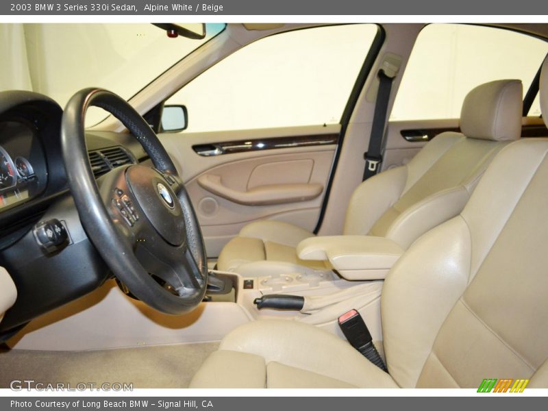 Alpine White / Beige 2003 BMW 3 Series 330i Sedan