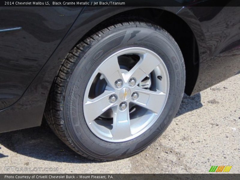Black Granite Metallic / Jet Black/Titanium 2014 Chevrolet Malibu LS