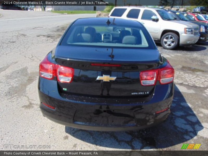 Black Granite Metallic / Jet Black/Titanium 2014 Chevrolet Malibu LS