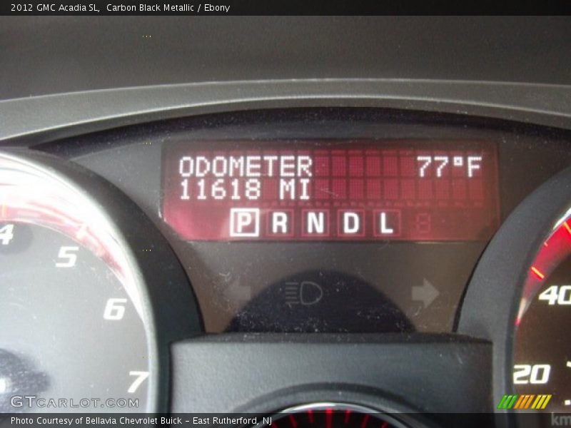 Carbon Black Metallic / Ebony 2012 GMC Acadia SL