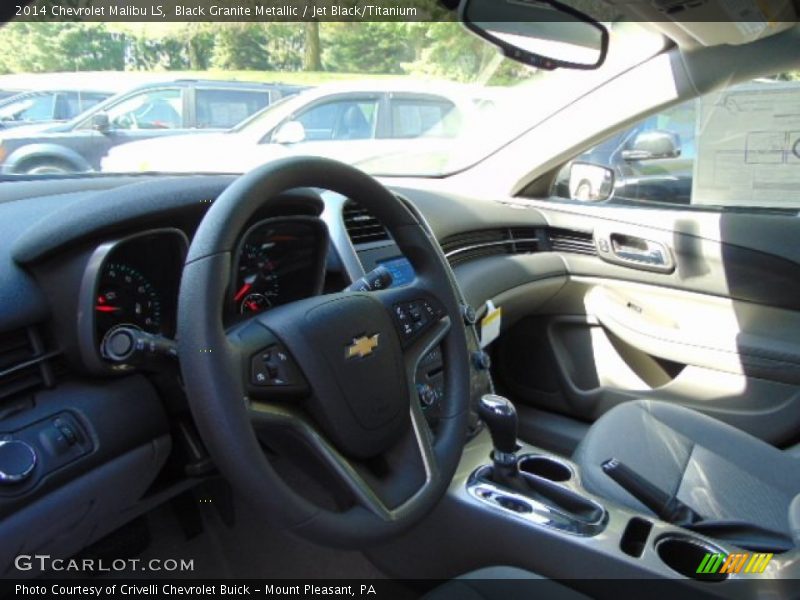 Black Granite Metallic / Jet Black/Titanium 2014 Chevrolet Malibu LS