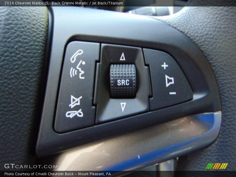 Black Granite Metallic / Jet Black/Titanium 2014 Chevrolet Malibu LS