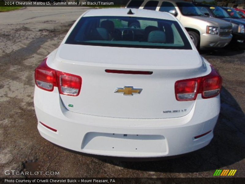 Summit White / Jet Black/Titanium 2014 Chevrolet Malibu LS