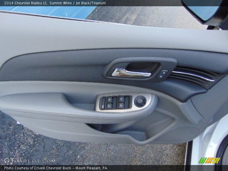 Summit White / Jet Black/Titanium 2014 Chevrolet Malibu LS