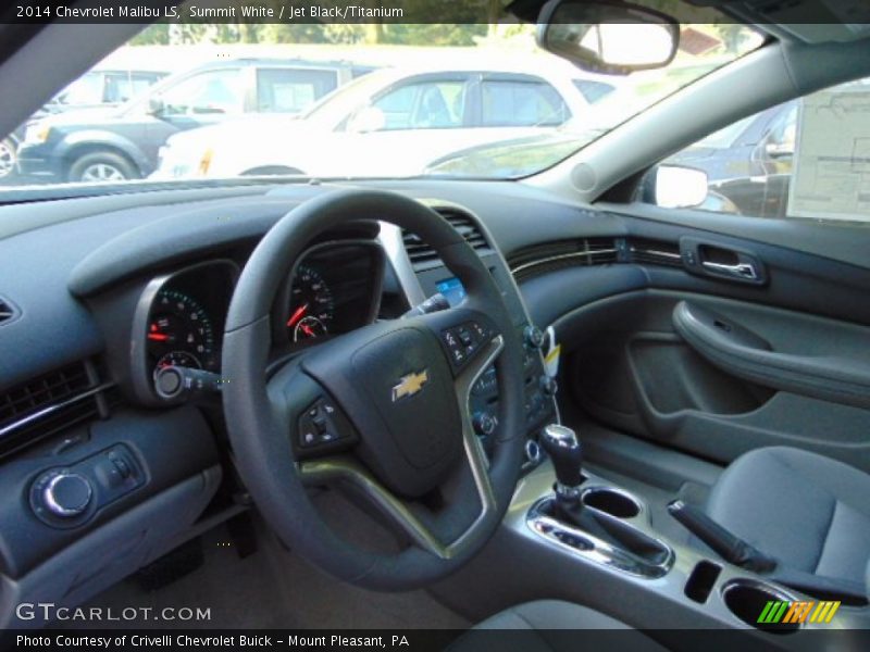 Summit White / Jet Black/Titanium 2014 Chevrolet Malibu LS